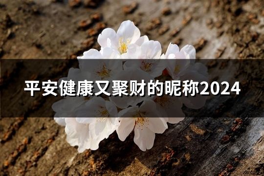 平安健康又聚财的昵称2024(50个)