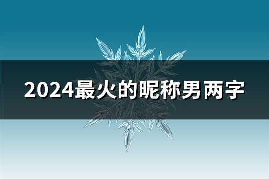 2024最火的昵称男两字(共46个)
