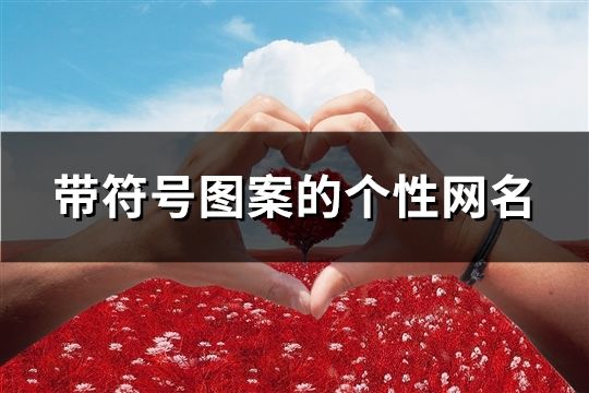 带符号图案的个性网名(107个)