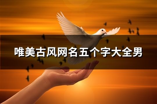 唯美古风网名五个字大全男(60个)