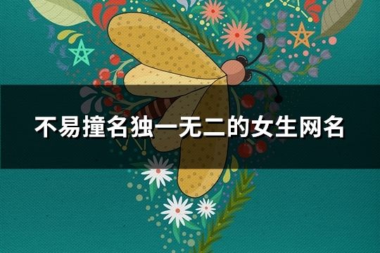 不易撞名独一无二的女生网名(465个)