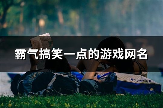 霸气搞笑一点的游戏网名(共469个)