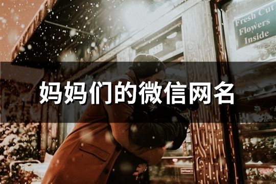 妈妈们的微信网名(109个)