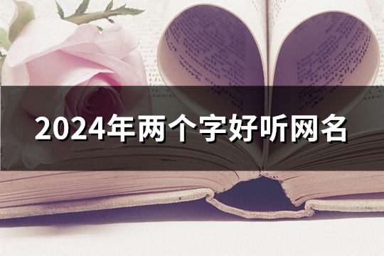 2024年两个字好听网名(共2725个)