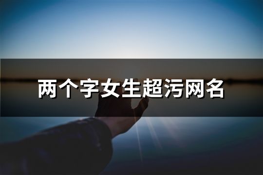 两个字女生超污网名(共1006个)